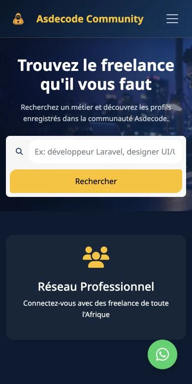 La plateforme Asdecode adaptée au mobile